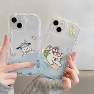 For Tecno Spark GO 2024 20 PRO Infinix Smart 8 9 Hot 50i Line Puppy Clear Soft Case CE1937A