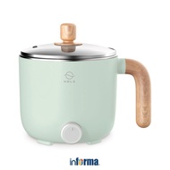 HIJAU Informa kels 1.2 ltr Moku Multi Cooker Pan - Mint Green Multifunction Electric Pan Kuali Pot C