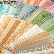 INSTORE1 Vintage Lace Materials Paper Kit, Material Package Decor Paper Vintage Mixed Special Paper, Mesh Mixed Material Colorful Mixed Special Material Paper Art Decorate