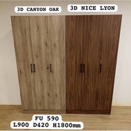 FURNI FU 590 NOCE LYON 3DOOR WARDROBE