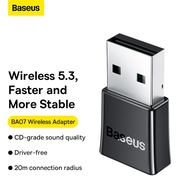 Baseus BA07 USB Bluetooth5.3 Adapter for PC Laptop Wireless Speaker Audio Receiver USB Transmitter