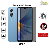 ANTI GORES KACA UNTUK OPPO A17 CERAMIC MATTE TEMPERED GLASS PRIVASI SPY PELINDUNG LAYAR