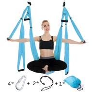 Anti-Gravity Aerial Yoga Hammock Set Multiction Yoga Belt Flying Yoga Inversion Tool For Pilates Body Shaping With Carry Bag