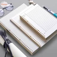 PEWANY Loose Leaf Notebook 26 Holes Cornell Line Office School Supplies Grid Schedule Refill Spiral Binder Diary Notepad