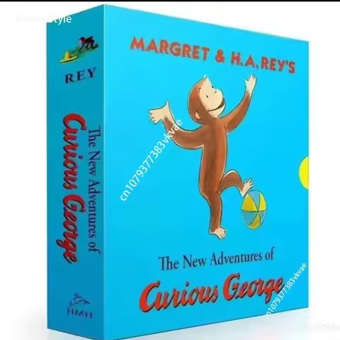 16Book/Set Curious Monkey George Children'S StoryBook Curious George Famous Kids Story Early Educati