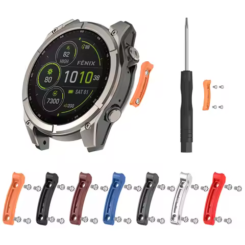 Metal Bumper Guard Strip For Garmin Fenix 8 AMOLED/SOLAR 47mm 51mm/Quatix 8/Tactix 8 Protector Bar W