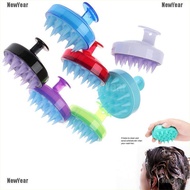  1Pc Silicone scalp shampoo shower washing hair massage massager brush comb