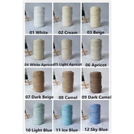 Benang pp spring/ +-300g/4mm Premium Chunky rope /Cord yarn +-300g ins korea style/tali beg