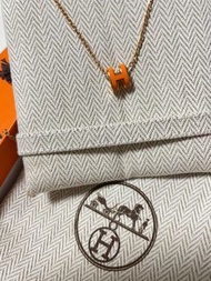 香港單Hermes mini Pop H 橙色玫瑰金
