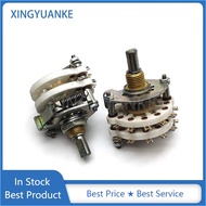 1Pcs/lot KCZ Medium Ceramic Rotary Band Switch Channel Selector 2 Deck 2 Pole 6 7 8 9 10 11 Position