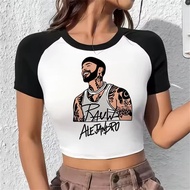 Raw Alejandro Crop Top - Summer Gyaru Style T-Shirt
