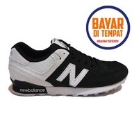 Sepatu running Classic 574 Black wihte NB574-BL09