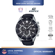 Casio Edifice EFV620L-1A Chronograph Date Leather Strap 100% Original Men Watch