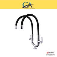 Eurano Acrobaleno Series Double Flexi Pillar Sink Tap - Black