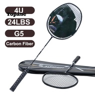 TOPABCS Badminton Racket, T800 Strings Grips Full Carbon Fiber Racquet Carrying Bag, Professional RR