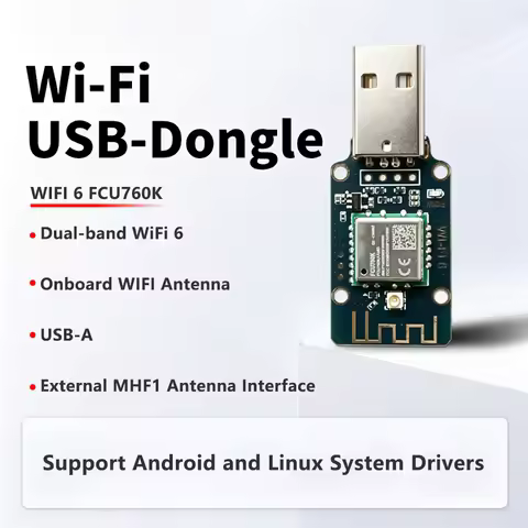 FCU760K WI-FI 6 Module USB Dongle Dual-band 2.4G 5G Onboard WIFI Antenna Android Linux System Driver