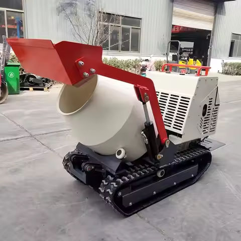 YG Customized 2025 Concrete Mixers Self-loading Truck Mini Crawler Dumper 0.3 Cubic Meters Hydraulic