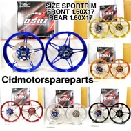 SPORT RIM USHI FG510 - Y15 ZR (With Disc Front) BLUE RED ORANGE GOLD SILVER BLACK