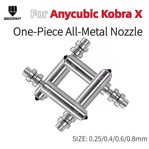 For Anycubic Kobra x / Kobra 4 Hotend Nozzle High Temperature Resistant Bimetal Nozzle Hotend, 0.25/