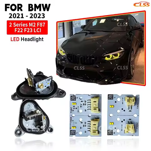 Yellow DRL LED Board For BMW M2 F87 F23 F22 LCI M240i 230i 218i 2018-2021 LED Headlight Daytime Runn