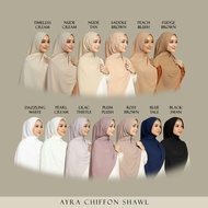 [READY STOCK] SWAN HERITAGE AYRA CHIFFON SHAWL