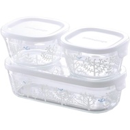 Iwaki Heat-Resistant Glass Storage Container Set (3 pcs) - Shinji Katoh Petit Bois