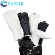 SANDR Golf Wood Cover, Waterproof PU Leather Golf Headcover, Golf Accessories Mallet Putter Hybrid 2