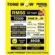 (LIMITED STOCK) DIGI SIMKAD TONEWOW - UNLIMITED CALL & 89GB DATA