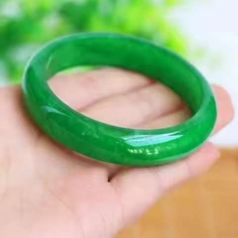 Bangle Natural Burmese Jade Green Bracelet Elegant Princess Jewelry Best