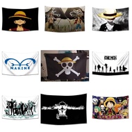 Comic Flag High Quality One Piece Flag Home Decor Polyester Banner Animation Tapestry Aesthetic Poster 60*90cm