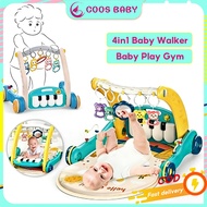Baby 4 in 1 Baby Walker Musical Fitness Piano Newborn Toys 0 12 Months Toddler Walker Grip Training 