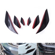 6Pcs Front Bumper Fins Front Bumper Lip Splitters Glossy Blk For BMW E90 E92 E93