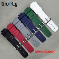 Soft Silicone Rubber Watchtband For Casio DW5600 DW6900 G5600 GW-M5610 GW-5000 GWX5600 GA2100 Smart Watch Replacement Strap Belt