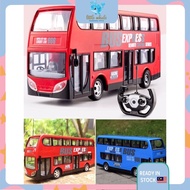 Remote Control Bus Double Layer with Light Electric Simulation Realistic RC Tour Bus Model Toys