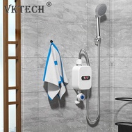 EU Plug Mini Instant Electric Water Heating Shower Set LCD Digital แสดงผลห้องครัวห้องอาบน้ำ Tankless Hot Water Faucet Heater