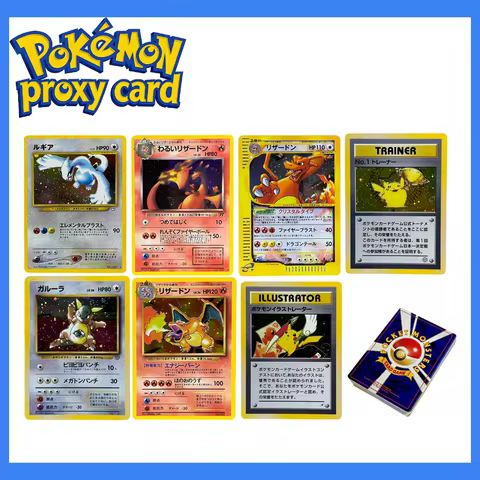 Pokemon Proxy Cards Japanese Rocket Dark Charizard Neo Era Lugia Promo Series Era TRAINER Holographi
