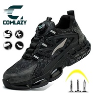 🔥Ready Stock🔥safety shoes/kasut lelaki safety boot work shoes Steel Toe kasut safety lelaki  Rotatin