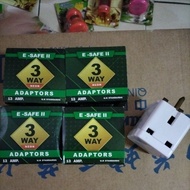 3 way adaptors (13 amps )E -safe ii