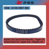 PGS CVT Drive Belt 744X18 For Kymco Agility 50 Super 9 Carry City One RS Bet&Win DJ Grand Dink Like 