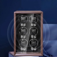 6 Slots Watch Winder For Automatic Watches Storage Wood Boxes Mechanical Watches Display Box Mute Luxury Motor Rotator
