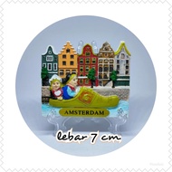 Souvenir Fridge magnet Display Amsterdam Country Holland Netherlands