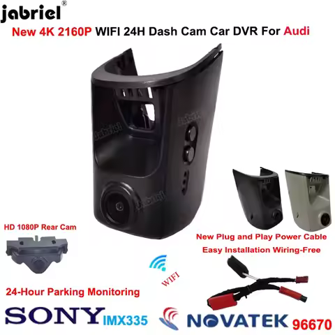 Jabriel 4K Car DVR for audi a4 b6 b7 b8 a6 c6 c7 c8 a5 a7 a8 q5 q7 tt rs3 rs5 rs7 2013 2014 2018 202