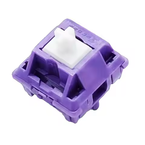 Tecsee Purple Panda Switch PME Housing POM Tactile Stem 68g Spring DIY Hot-Swap RGB SMD 5PIN MX Swit
