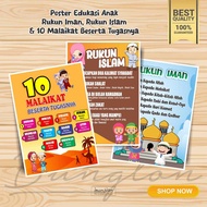 Educational Posters, Pillars of Faith, Pillars of Islam and 10 Angels