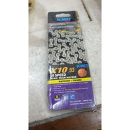 KMC 10 speed 116 link Road/ Mountain Bike Silver color