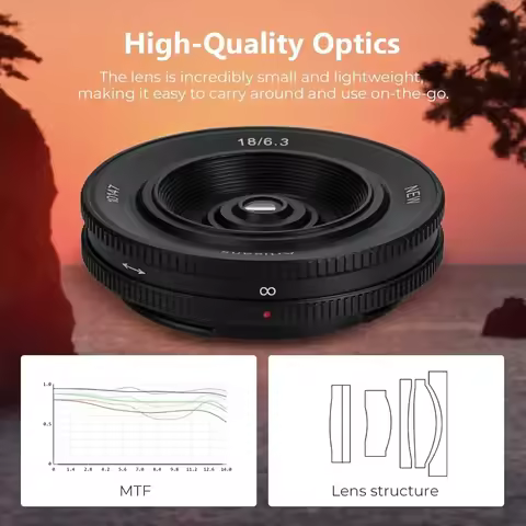 7artisans 18mm F6.3 Mark II UFO Lens APS-C Manual Lens for Fuji X Sony E Nikon Z M4/3 mount Cameras 