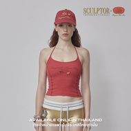 SCULPTOR® X Cha Tra Mue เสื้อคล้องคอ Heavenly Thai Tee Sleeveless สี Red