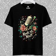 VOOSHI OFFICIAL - Premium Distro T-Shirt 3D ROCK N ROLL MUSICOriginal - MSK20