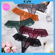 Quần Lót Nữ, Bộ 5 Quần Lót Ren Lọt Khe Cao Cấp Mềm Mịn Hàng Thương Gia, Quần Lót Nữ Kháng Khuẩn, Nội