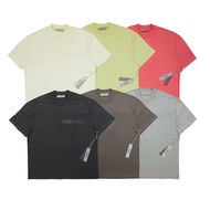 3WBH ESSENTIALS Eighth Season Letter Flocking Round Neck Short Sleeve Loose t Men Women